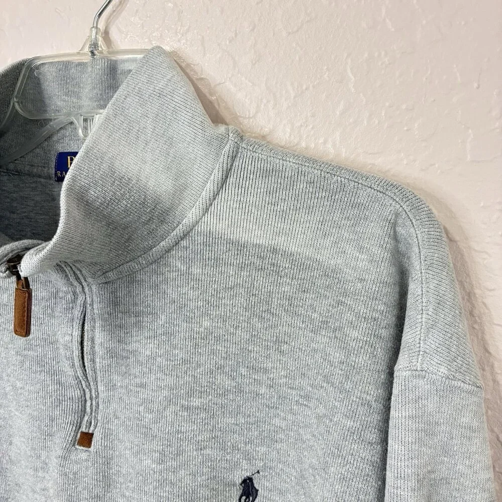 Polo Ralph Lauren Estate Rib Mens XXL‎ 1/4 Quarter Zip Pullover Sweater Cotton